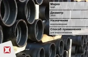 Чугунная труба для водоснабжения ЧНР 2600 мм ГОСТ 2531-2012 в Павлодаре